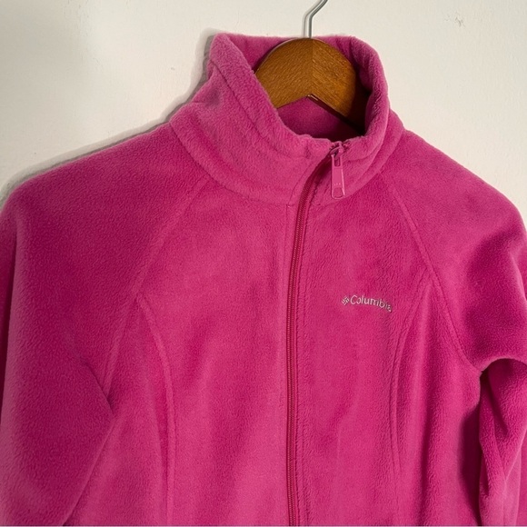 Columbia Women Benton Springs Full Zip Fleece Jacket pink size S - Picture 4 of 11